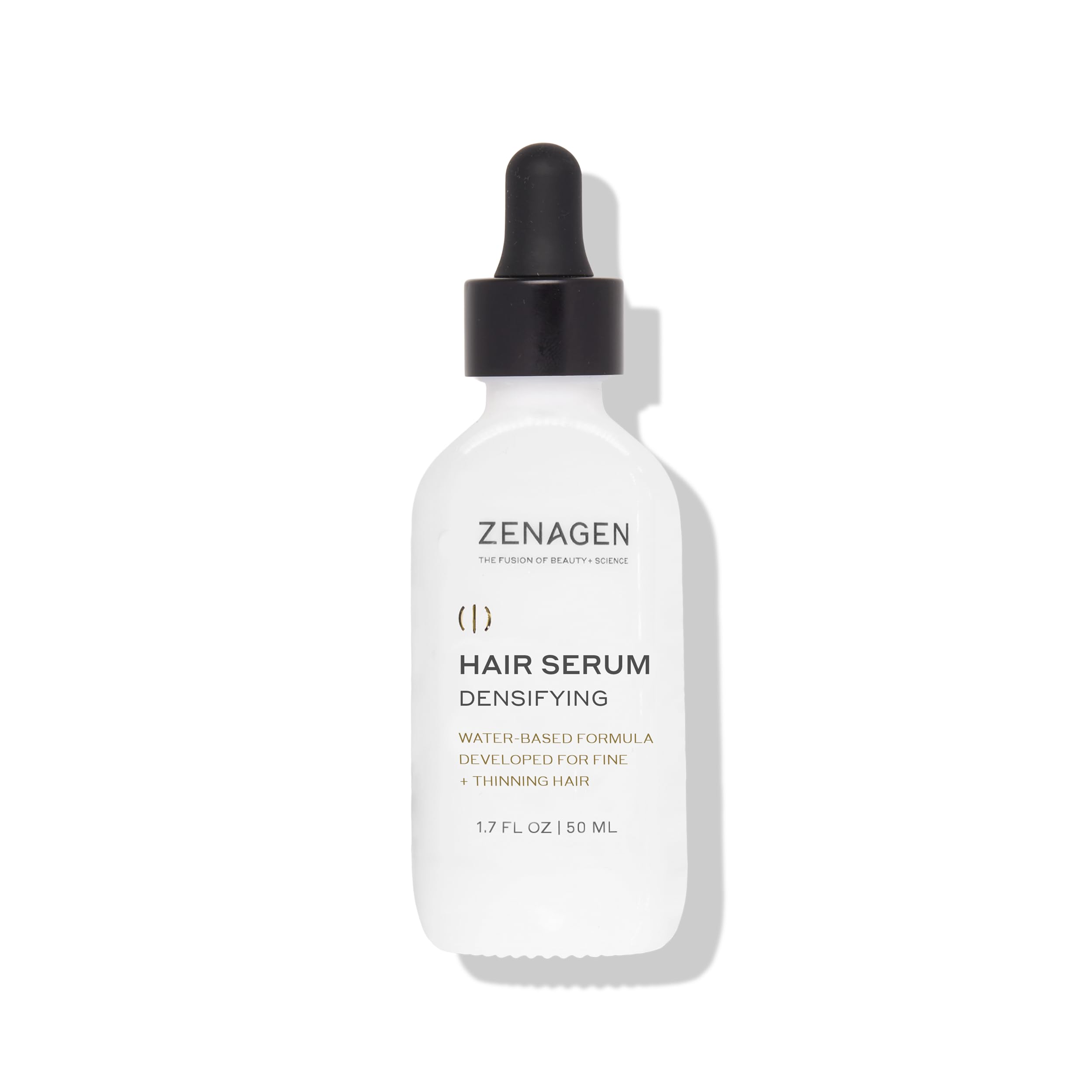 ZENAGEN Densifying Hair Serum for Fine + Thinning Hair | Boosts Hair Density, Strengthens & Nourishes Hair Follicles, Non-Greasy Water-Based Formula, Plant-Based, Vegan, All Hair Types, 1.7 oz