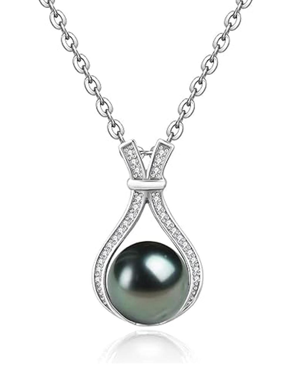 NONNYL Gifts for Wife-Wedding-Anniversary-Tahitian-Black-Pearl-Necklace for Women Birthday -Jewelry for Her Girlfriend Valentines Day Mothers Day -Gifts for Mom Anniversary Christmas for Her
