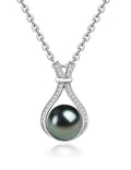 NONNYL Gifts for Wife-Wedding-Anniversary-Tahitian-Black-Pearl-Necklace for Women Birthday -Jewelry for Her Girlfriend Valentines Day Mothers Day -Gifts for Mom Anniversary Christmas for Her