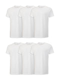 Fruit of the Loom mens Stay Tucked Crew T-shirt Underwear, Classic Fit - White 6 Pack, XX-Large US