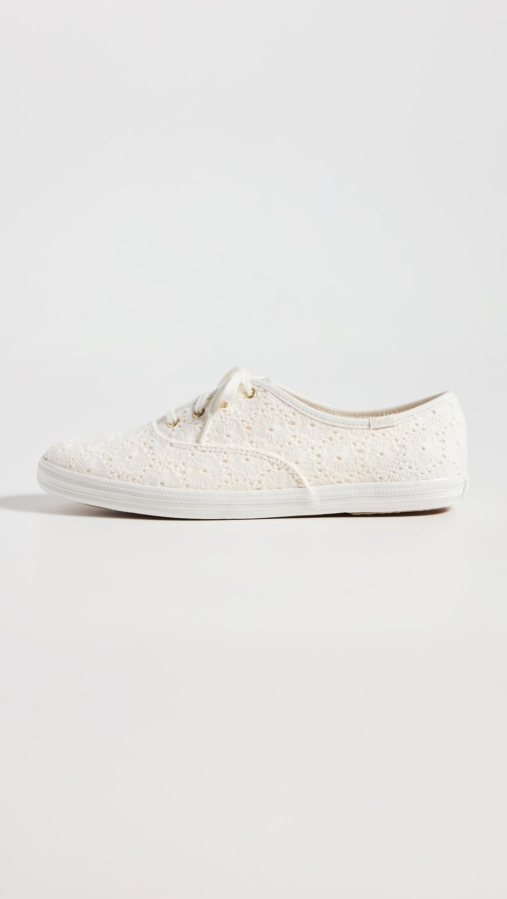 Keds Women's Champion Seasonal Canvas Sneaker, Crochet Cream, 6.5