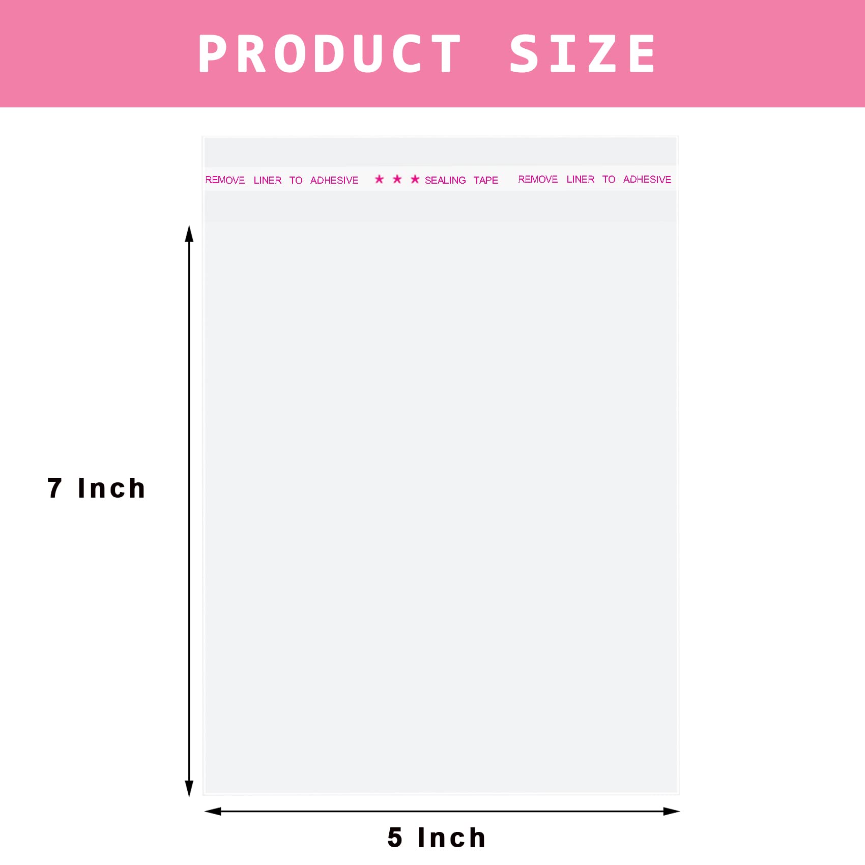 Morepack Self Sealing Cellophane Bags,5x7 Inches 200 Pcs Clear Resealable Cookie Bags Self Adhesive for Packaging Cookies,Favors, Products