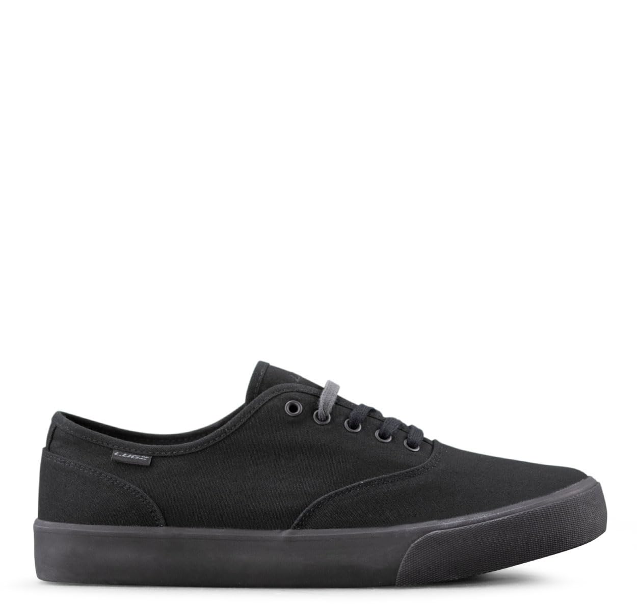 Lugz | Lear Classic Casual Sneakers for Men | Lace Up Mens Canvas Shoes | Everyday Men Footwear, Black, 10.5 US