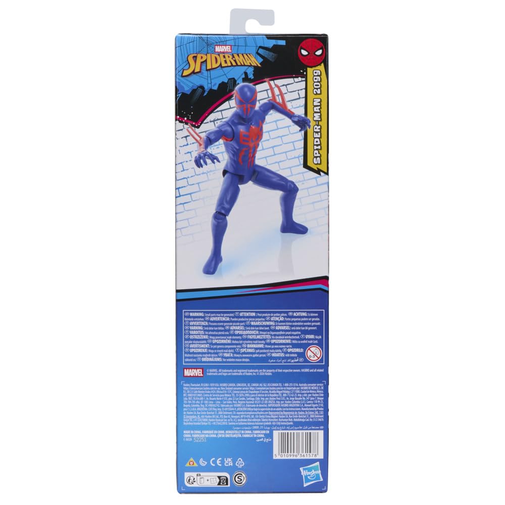 SPIDER-MAN Marvel Titan Series 2099 Action Figure, 12-Inch-Scale (30 cm) Super Hero Toys for Kids Ages 4+