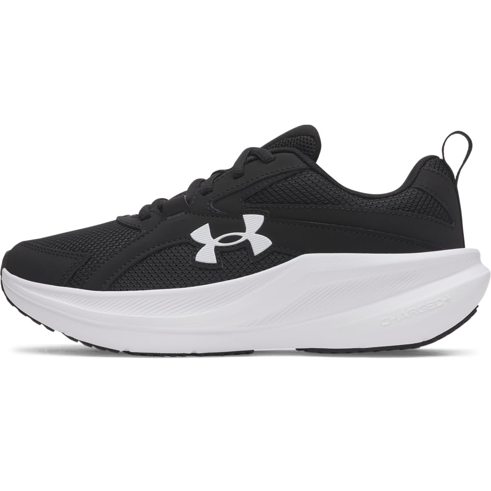 Under Armour Women's Charged Assert 11, (001) Black/Black/White, 8, US