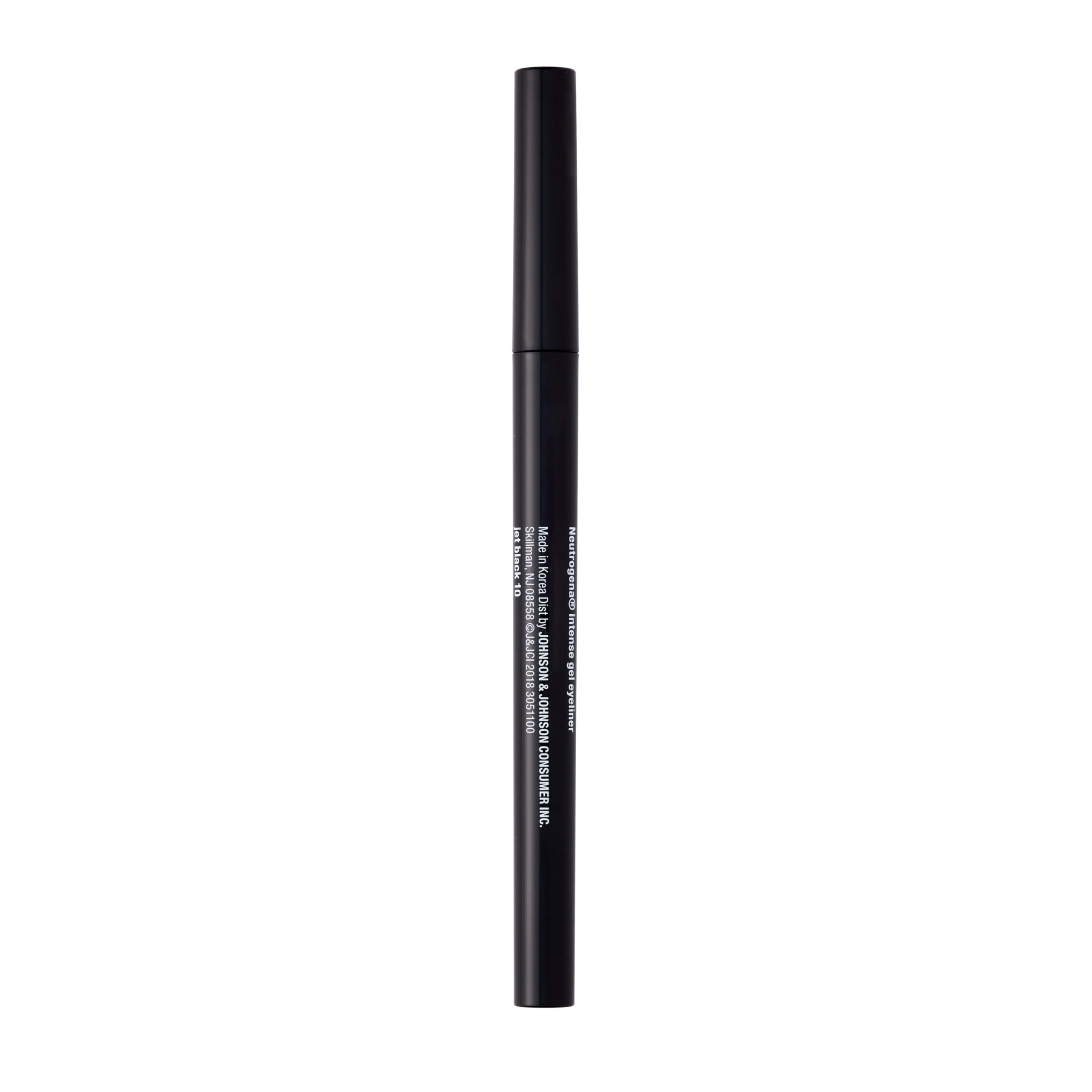 Neutrogena Intense Gel Eyeliner, Eye Makeup with Antioxidant Vitamin E, Bold Precision Eyeliner, Smudge- and Water-Resistant, Jet Black, 0.004 oz