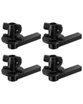 4Pcs Fender Flare Clips Handle Locking Pins, Front & Rear Wheel Protector Clips Kit Fit for Ford Bronco 2021 2022 2023 2024 2025 Replace W721136S300, 2/4 Door, L-Shape Plastic