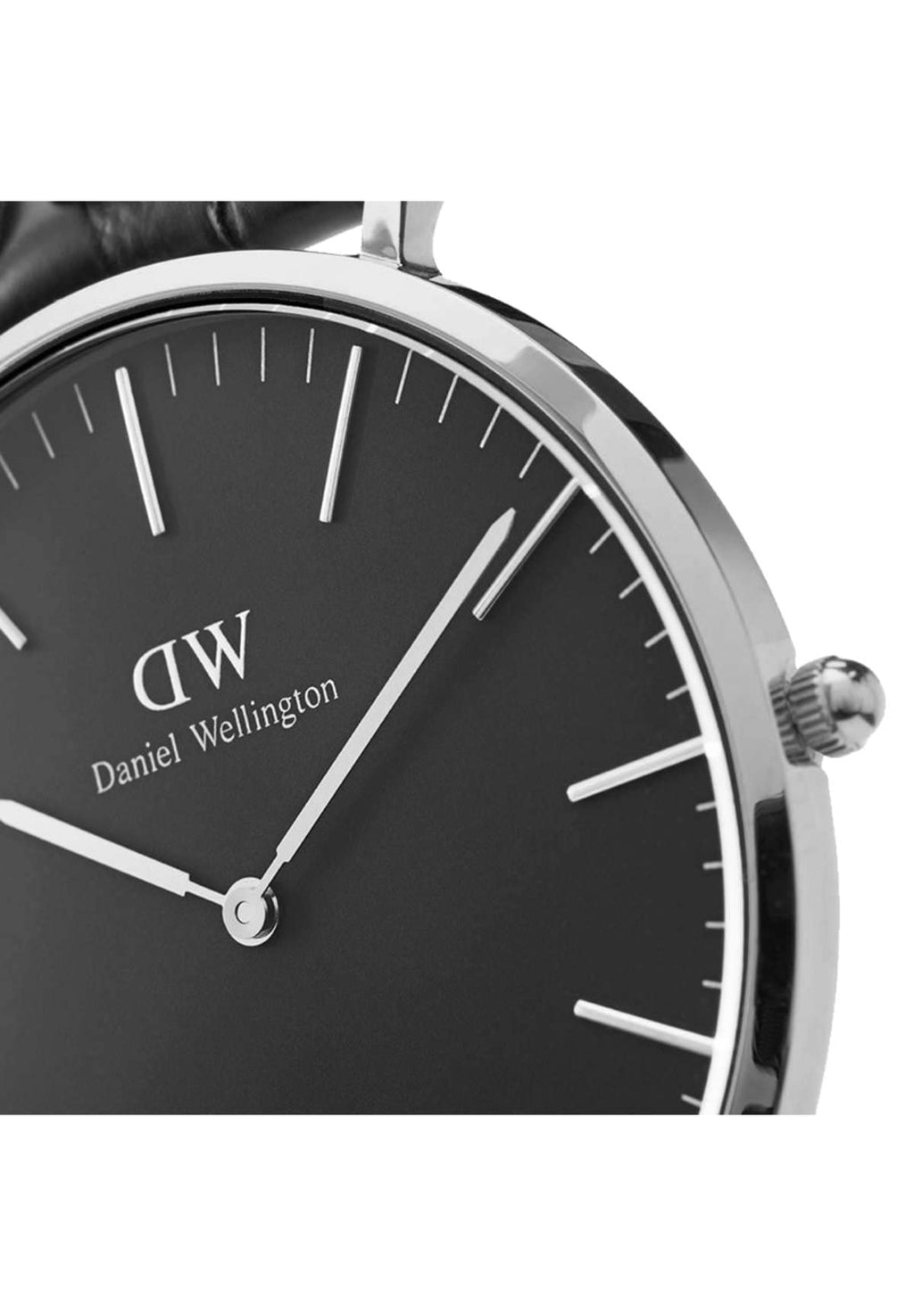 Daniel Wellington Classic Sheffield 36mm Unisex Watch, Japanese Quartz Movement Classic Leather Silver Watches for Men and Women