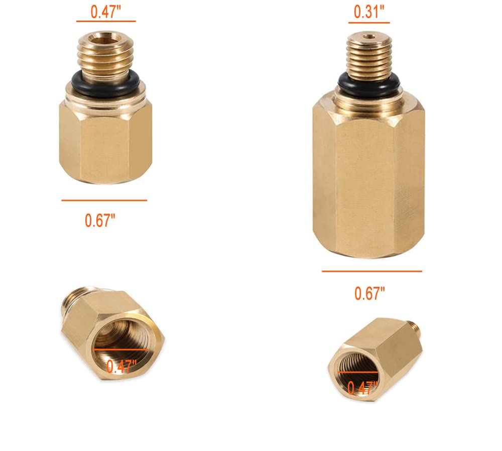 IVARKEY Oil Rail Adapters Leak Test Kit & IPR Valve Air Test Fitting Tool High Pressure Oil Pump Compatible with Ford 6.0L Powerstroke Diesel Engine (Fuel Rail)