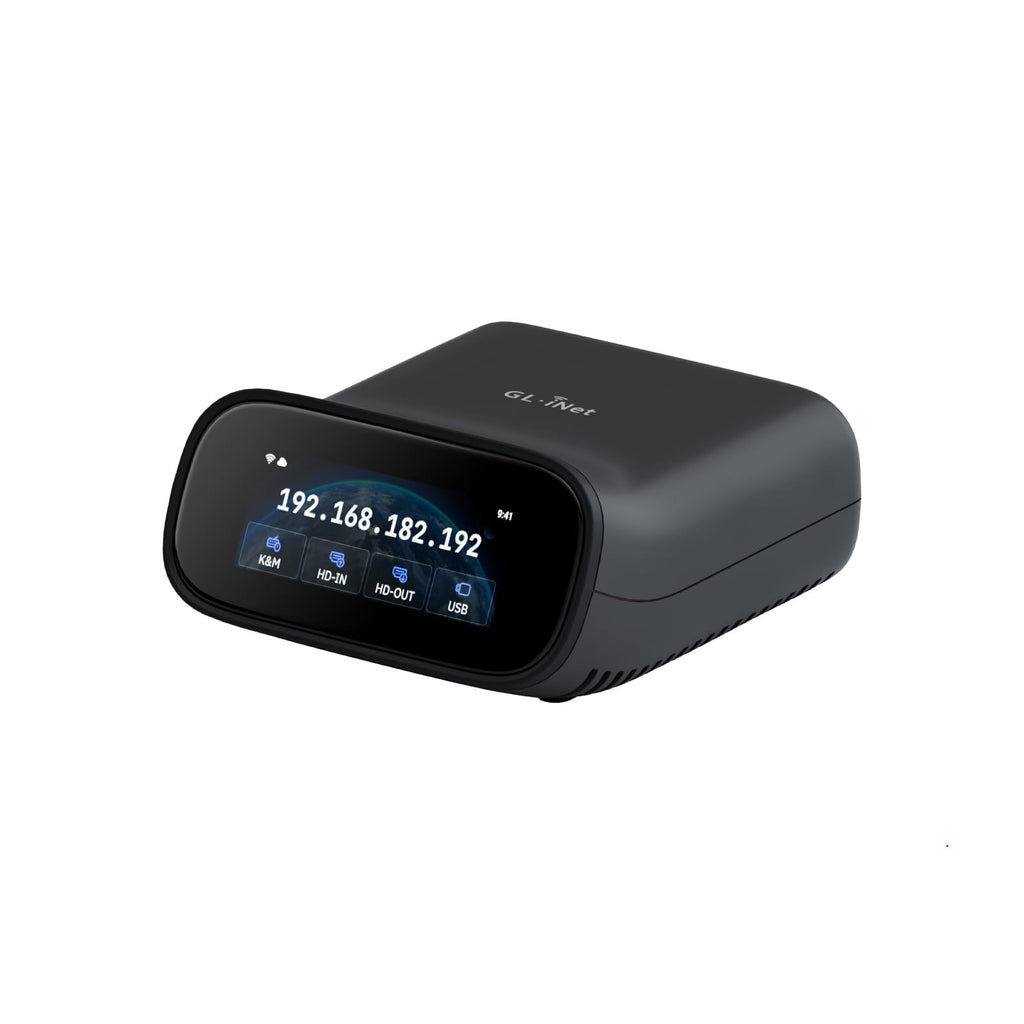 GL.iNet Comet Pro (GL-RM10) Remote KVM Over Wi-Fi, Dual Band Wi-Fi 6, 4K@30FPS Passthrough, Touchscreen, 32GB eMMC,Tailscale Support Remote Access for Disaster Recovery, Home Office, IT Professional
