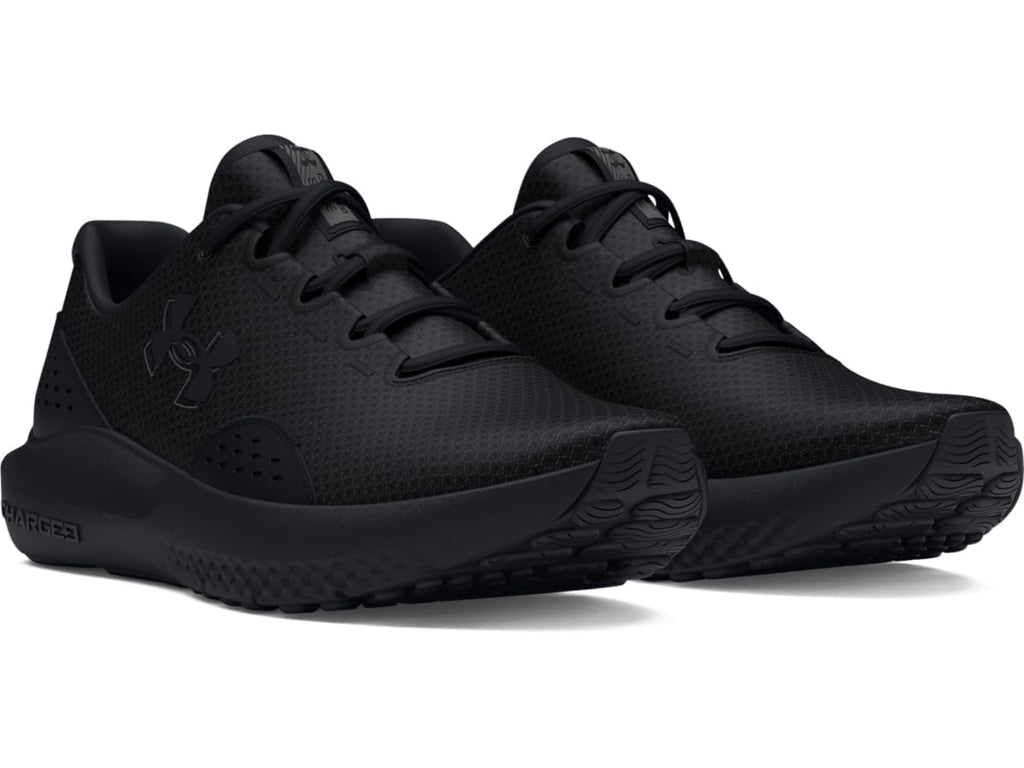 Under Armour Men's Charged Surge 4, (002) Black/Black/Black, 12, US