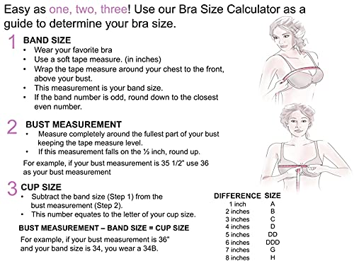 Bali Women's Lace and Smooth Underwire Bra, Black, 40DD
