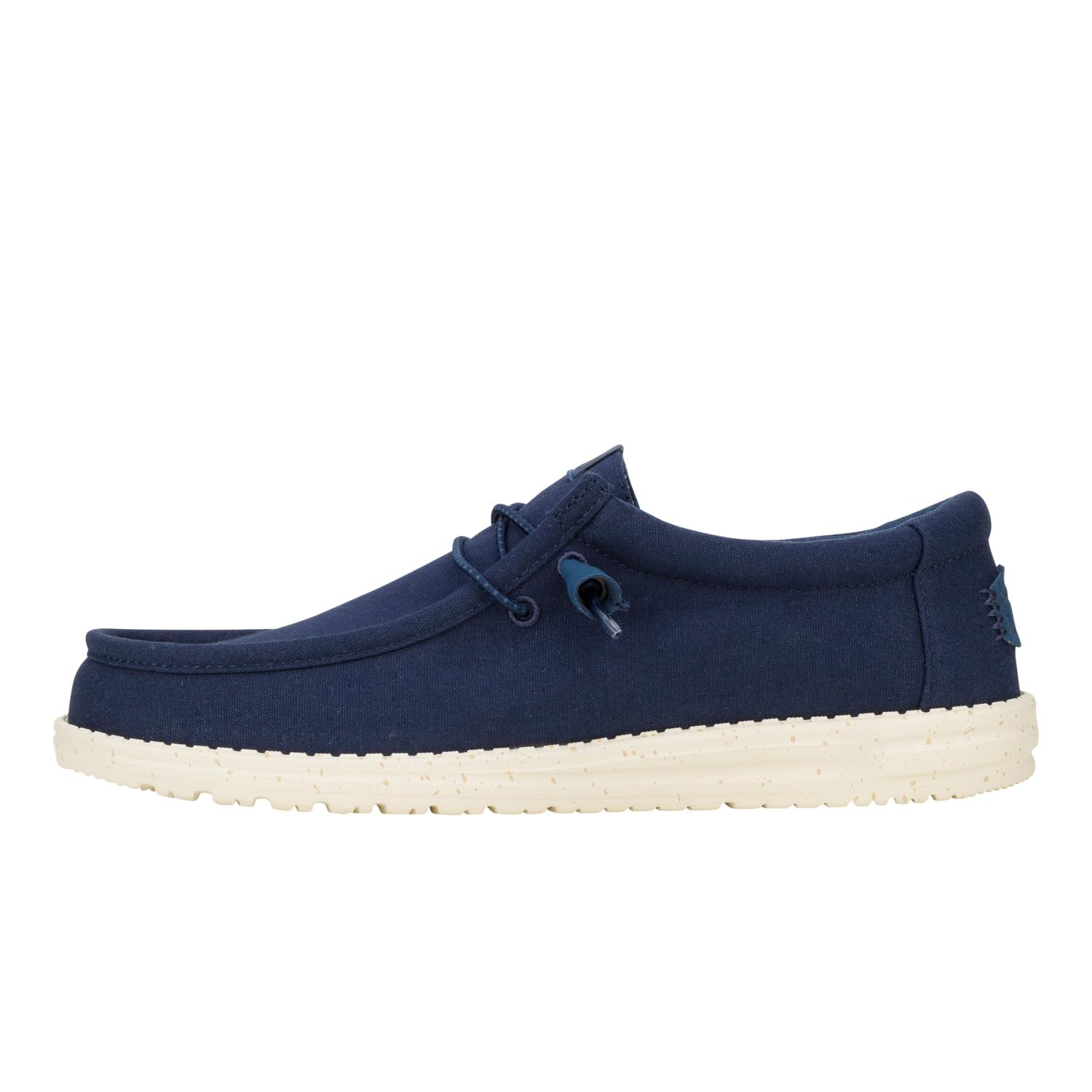 HEYDUDE Men's Wally Canvas Navy Size 11, Men’s Shoes, Slip-on Loafers, Comfortable & Light-Weight