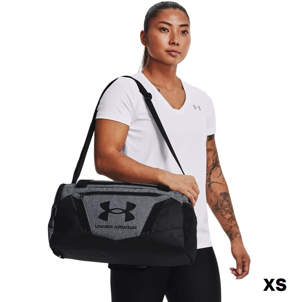 Under Armour Unisex-Adult Undeniable 5.0 Duffle, Pitch Gray Medium Heather (012)/Black, Medium