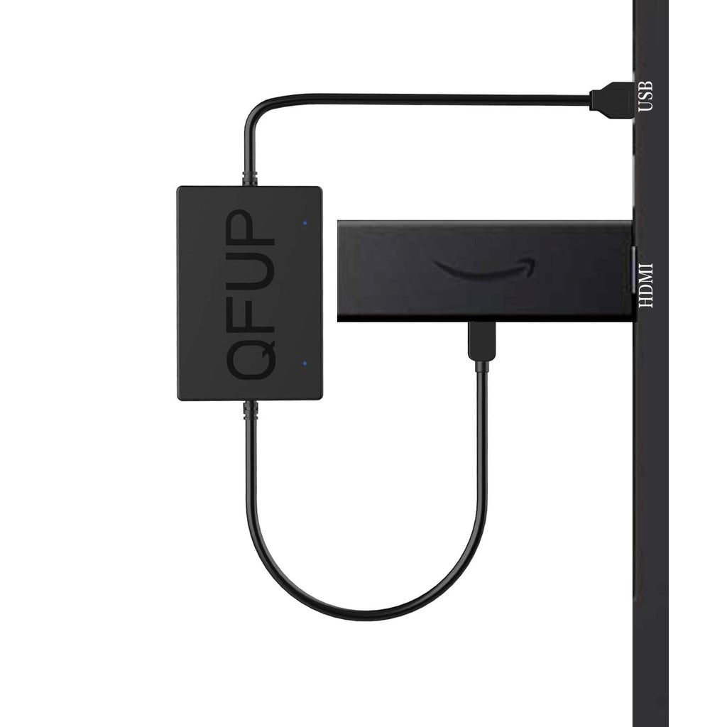 QFUP for Fire Stick Power Adapter USB Power Cable for Fire TV Stick & Fire Stick 4K / 4K Max,USB Power Cable Powers Streaming Stick from TV USB Port,Eliminates AC Outlet & Long Cable