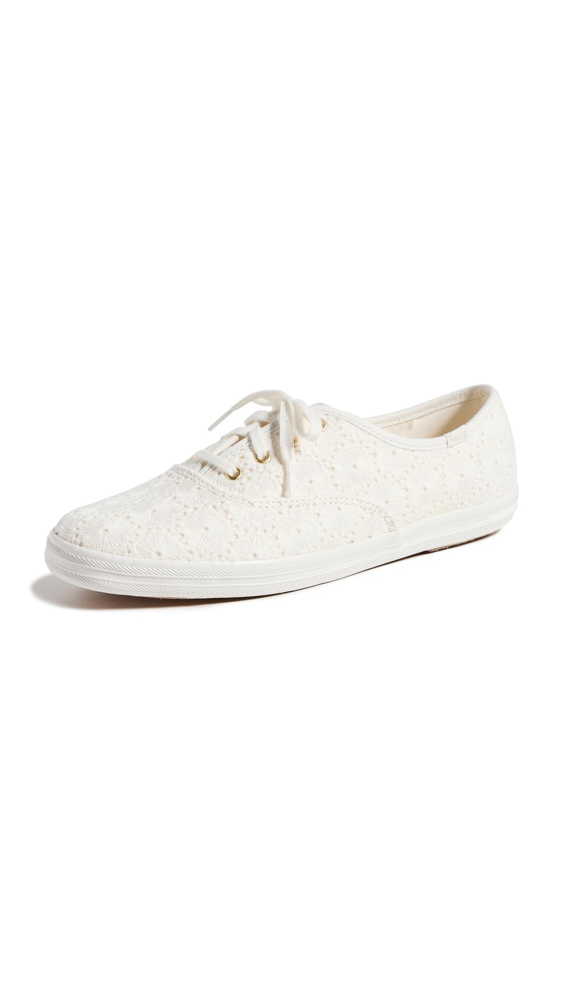 Keds Women's Champion Seasonal Canvas Sneaker, Crochet Cream, 6.5