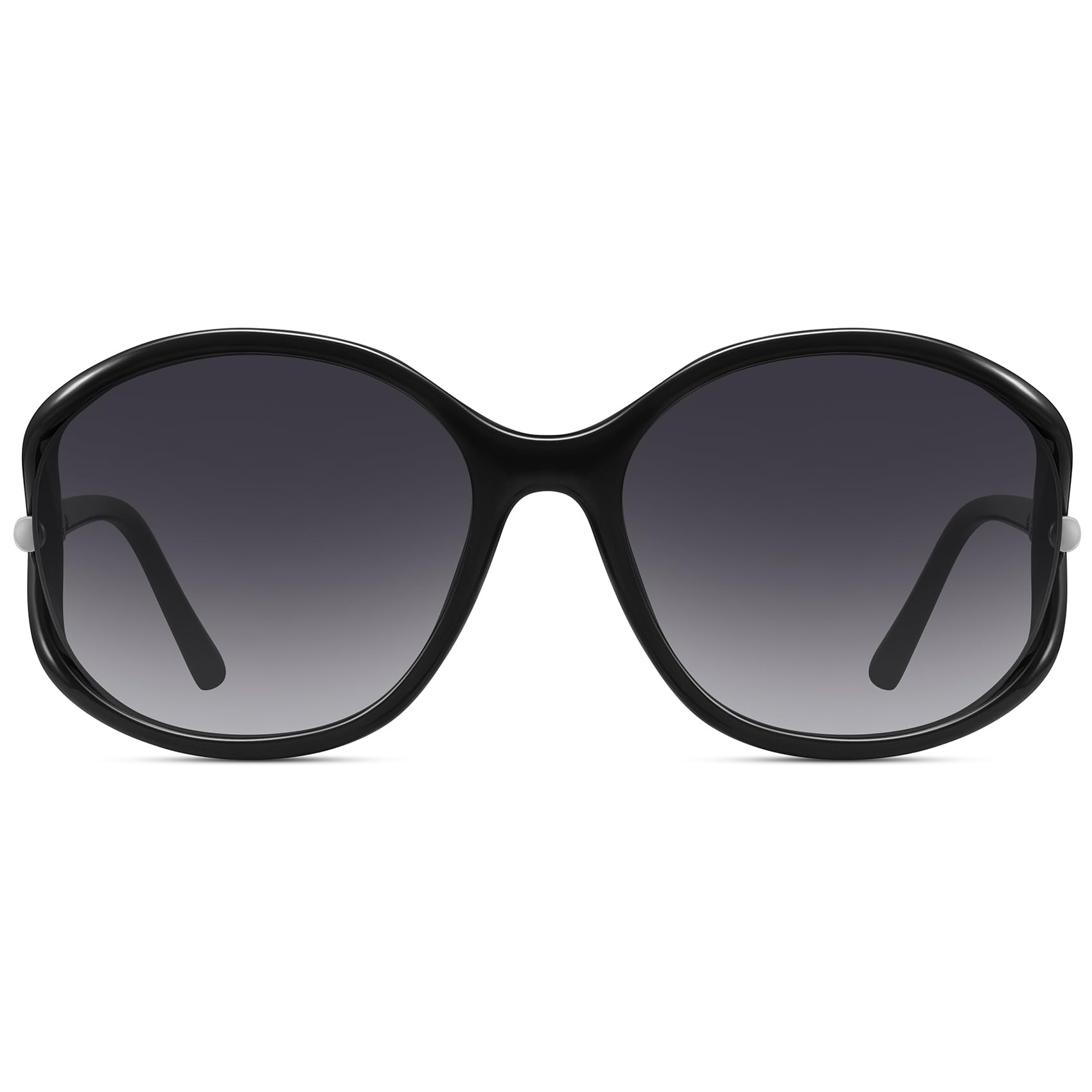 Fozono Trendy Oval Sunglasses for Women with UV400 Protection, Fashion round Shades for Driving, Vacation, Daily Wear & Outdoor Activities