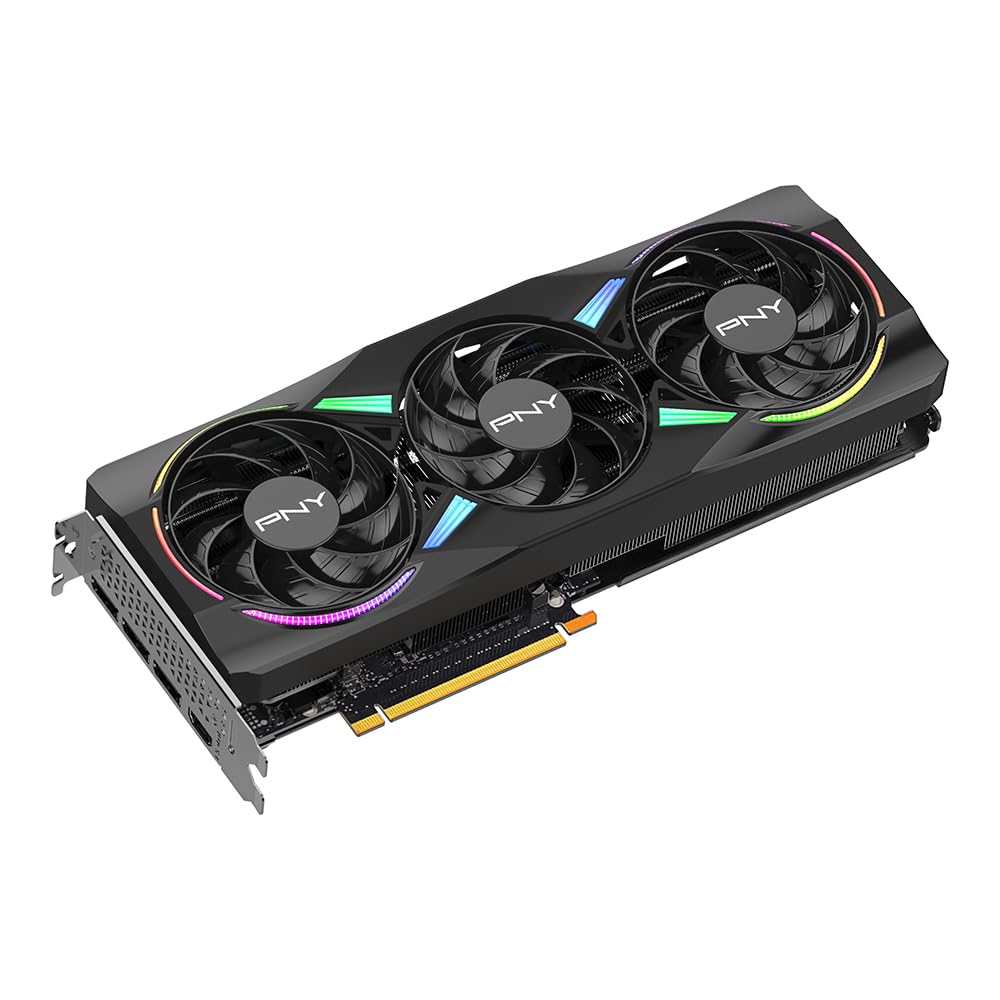 PNY NVIDIA GeForce RTX™ 5070 Epic-X™ ARGB OC Triple Fan, Graphics Card (12GB GDDR7, 192-bit, Boost Speed: 2685 MHz, SFF-Ready, PCIe® 5.0, HDMI®/DP 2.1, 2.4-Slot, Blackwell Architecture, DLSS 4)