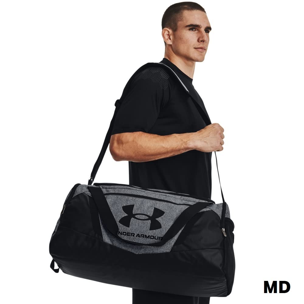 Under Armour Unisex-Adult Undeniable 5.0 Duffle, Pitch Gray Medium Heather (012)/Black, Medium
