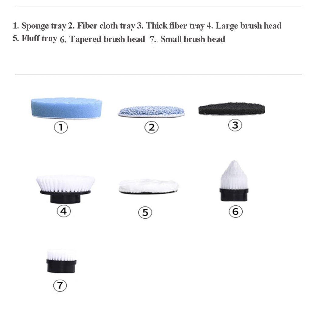 MGLSDeet Electric Spin Scrubber 7Pcs Replacement Brush Heads Kit, for MGLSDeet ANS8050/8051/8052 SXT168 Electric Cleaning Brush
