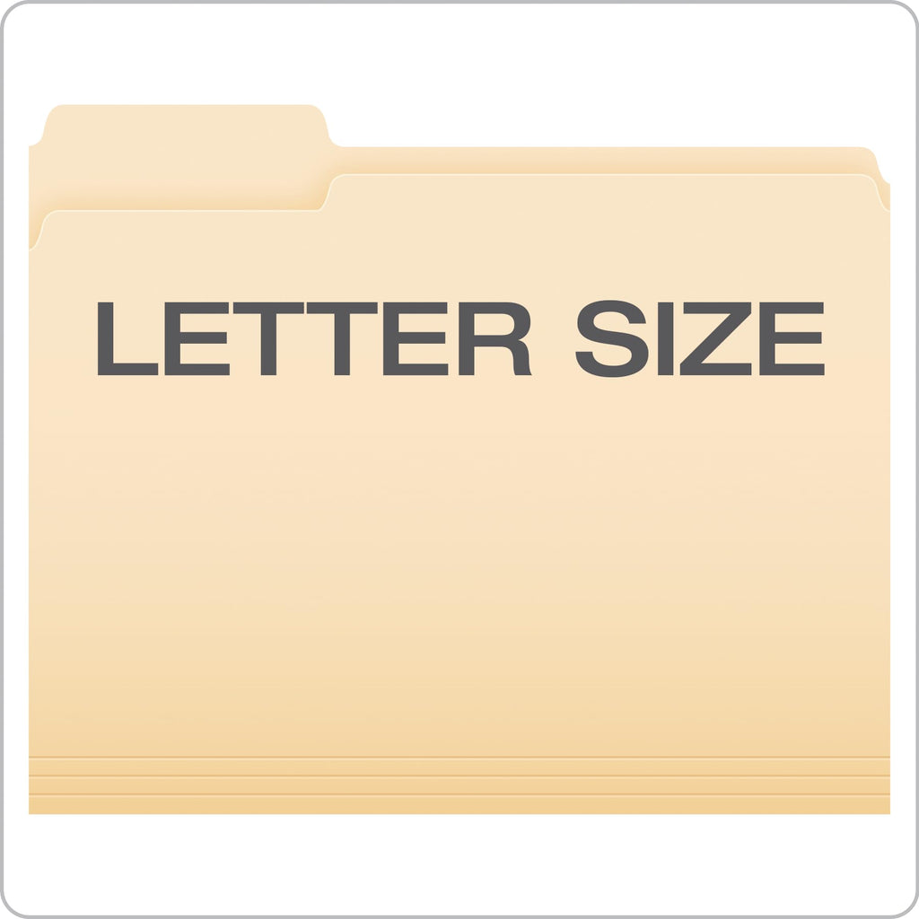 Pendaflex File Folders, Letter Size, 1/3 Cut, Manila, 250 per Box (752250)