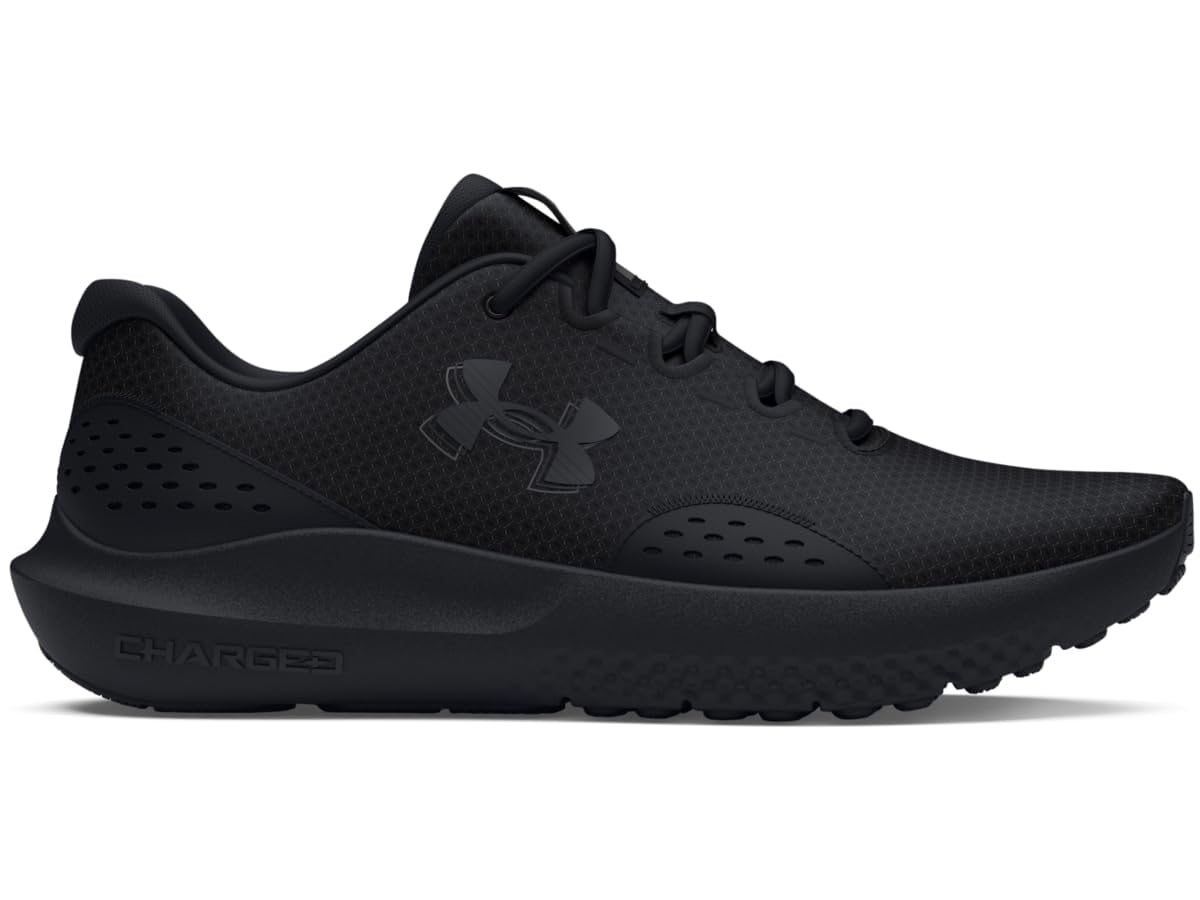 Under Armour Men's Charged Surge 4, (002) Black/Black/Black, 12, US