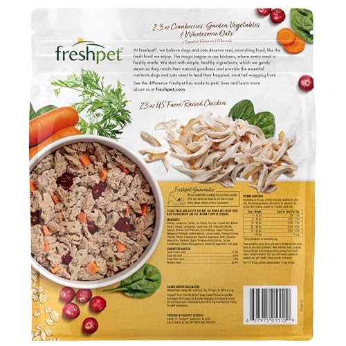 Freshpet Fresh From the Kitchen, Healthy & Natural Dog Food, Chicken Recipe, 1.75lb