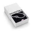 PANDORA Moments Sparkling Infinity Heart Clasp Snake Chain Bracelet - Compatible with PANDORA Moments Charms - CZ & Sterling Silver Charm Bracelet - No Gift Box - 7.5"