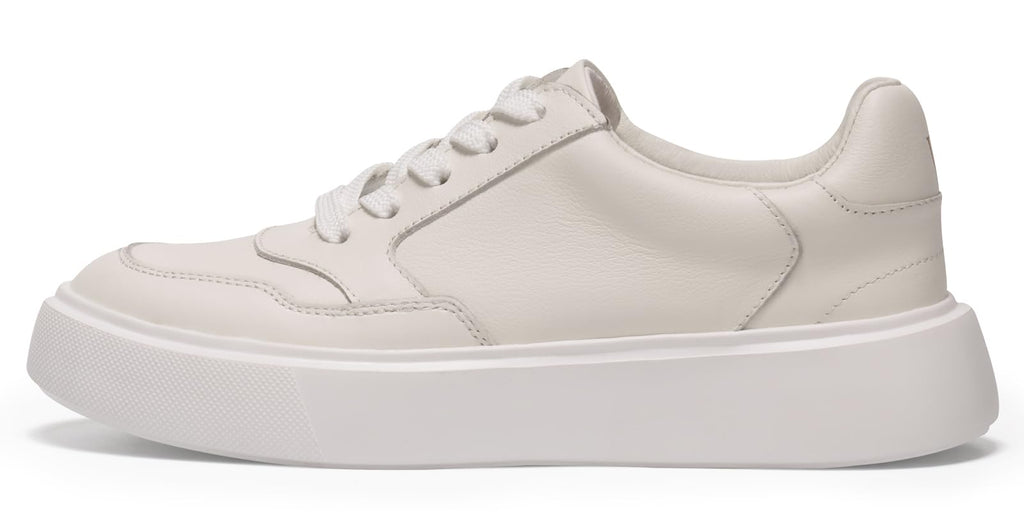 Journey West Super Light Weight Platform Genuine Leather Classic Lace-up Daily Loafer Sneakers for Women