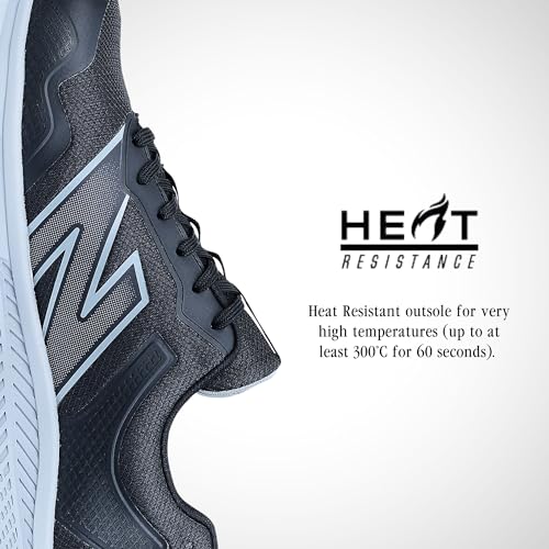 New Balance Evolve Aluminum Alloy Toe Men’s Industrial Work Shoes, Black/Grey, Size 13, Wide, Comfortable & Light Work Shoes for Men, Electric Hazard, Slip Resistant