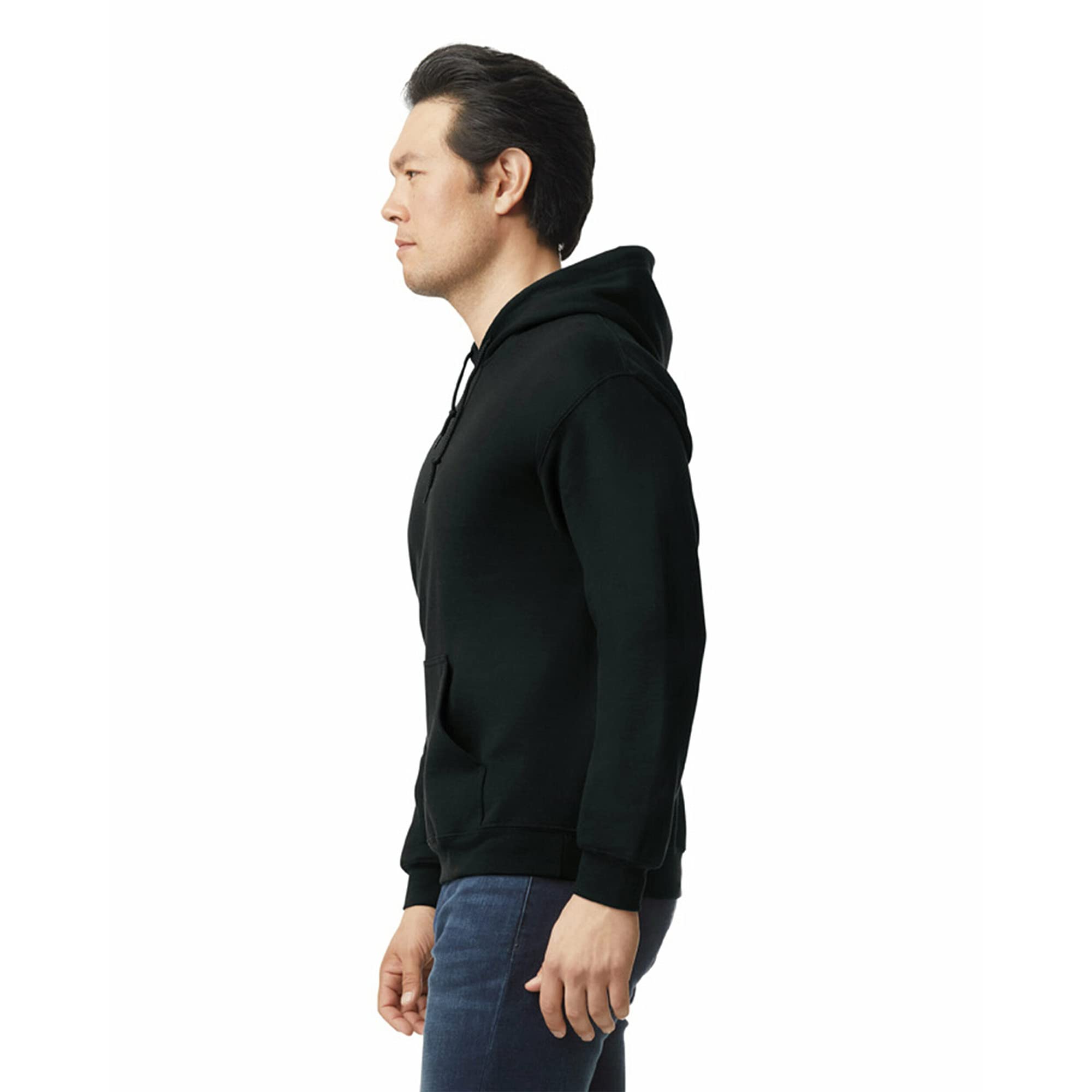 Gildan Adult Fleece Hoodie Sweatshirt, Style G18500, Multipack, Black (1-Pack), Medium