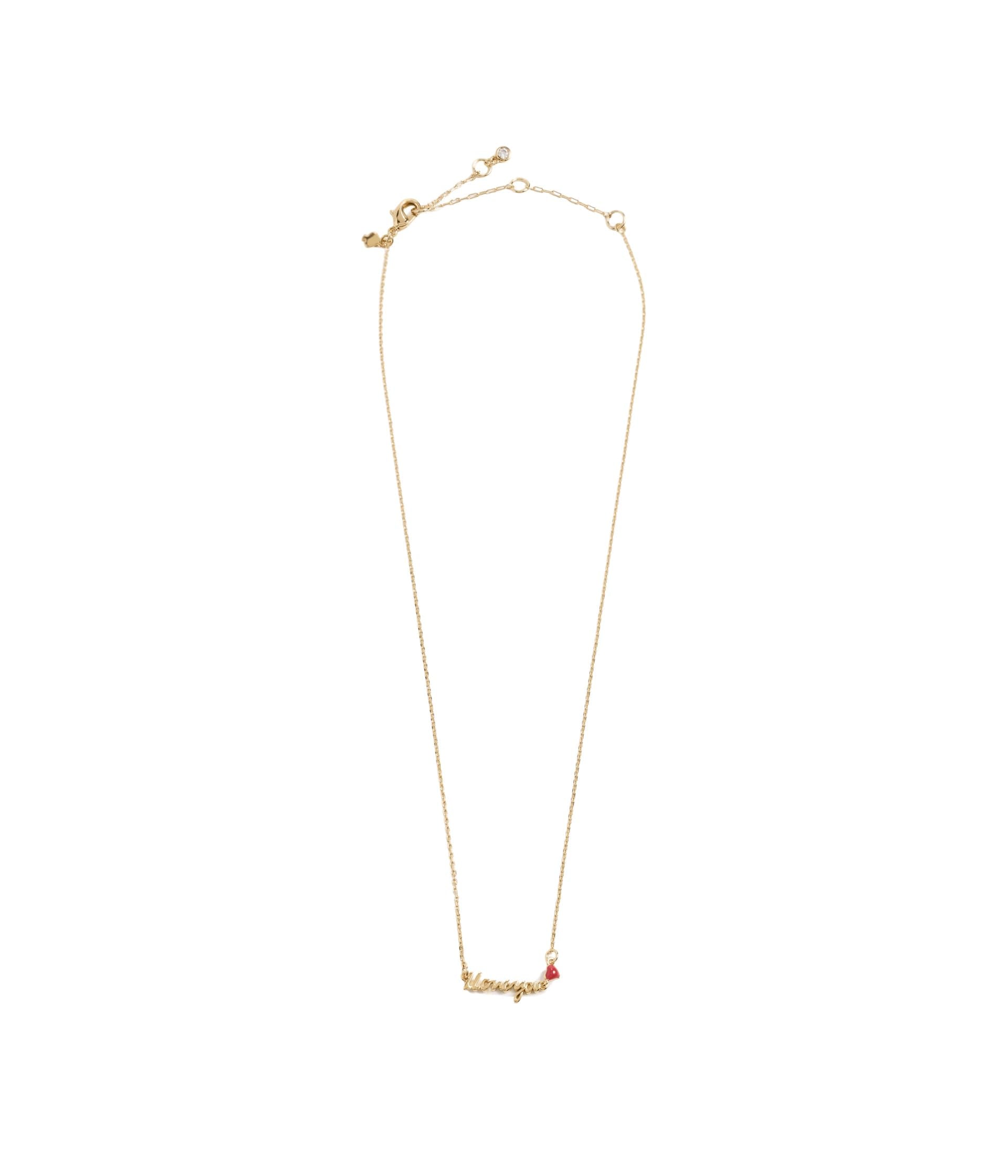 Kate Spade New York Womens, I Love You Pendant, Gold, One size