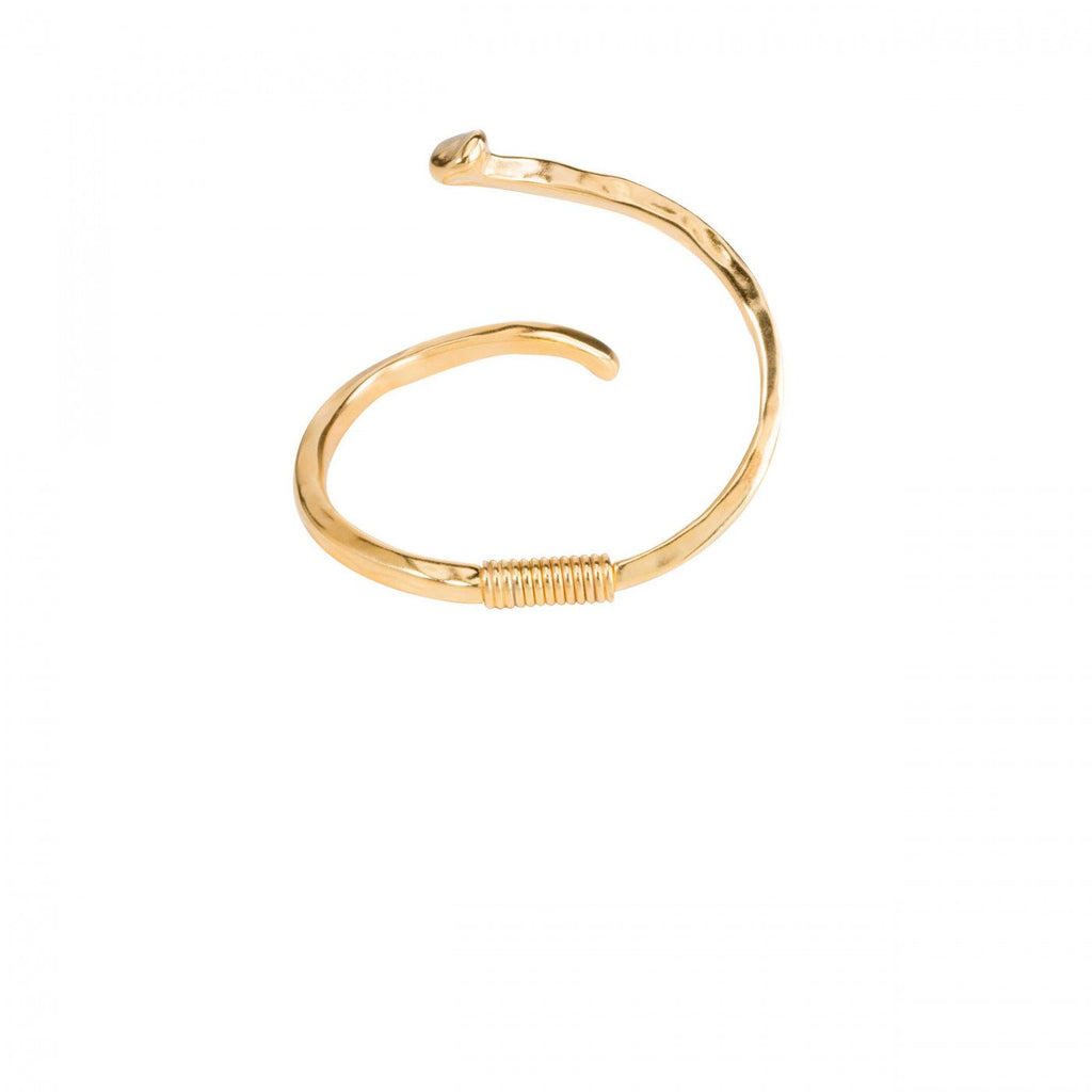 Uno de 50 18K Gold-Plated RIGID Bracelet, Iconic Nail Design, Handmade in Spain