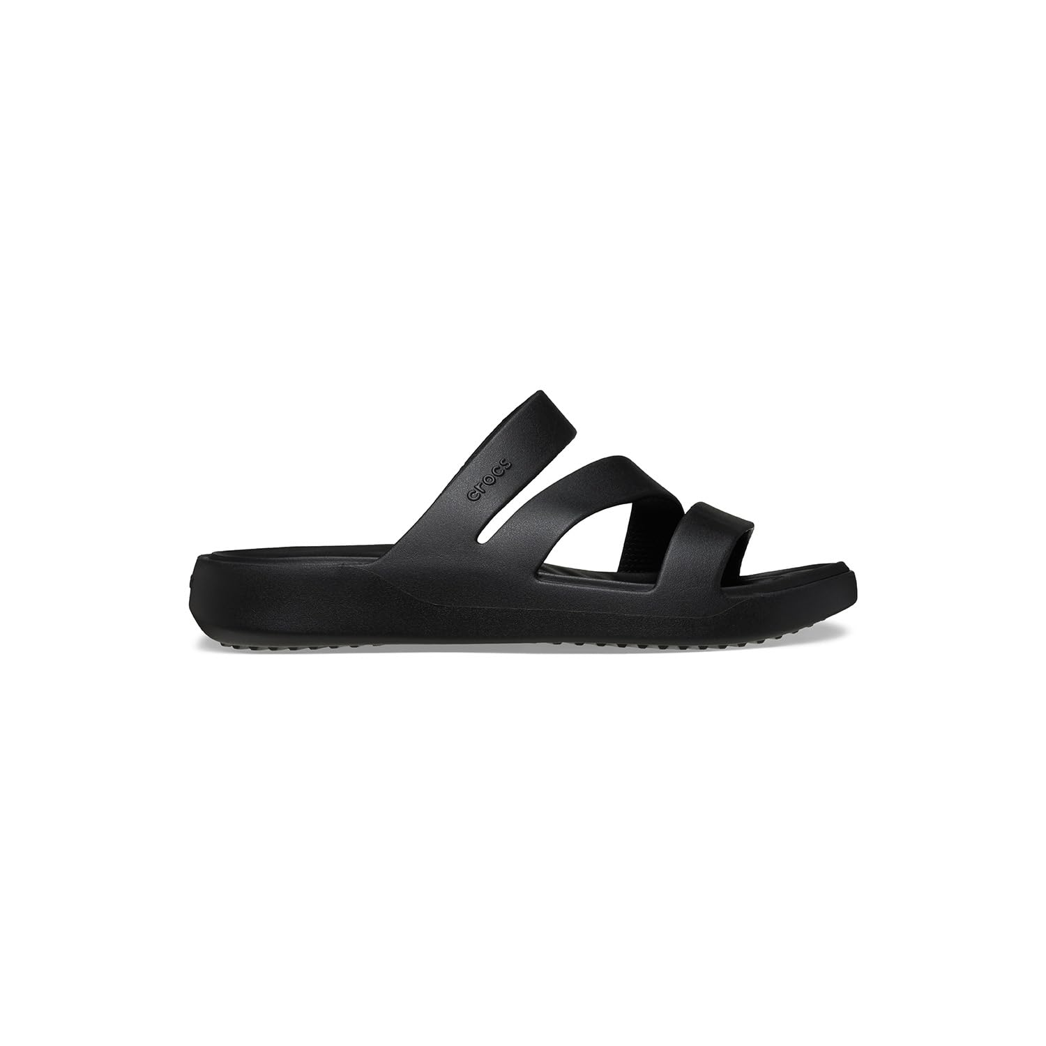 Crocs Women's Getaway Strappy Blk Sandal, BLACK, 5 UK (W7)