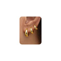 3Pairs Gold Hoop Earrings Set for Women Trendy Chunky Huggie Dainty Earring Jewelry for Women Teens (Gold - 3 Pairs)