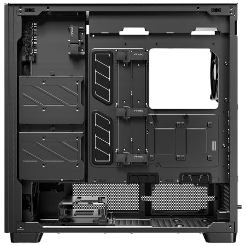 Antec Flux Pro, 6 x PWM Fans Included, High-Airflow Front Panel with Walnut Wood, iShift PSU 90° Mount, USB3.0 x 2, Type-C, 420mm Radiator Support, Temp. Display, Full-Tower E-ATX PC Case