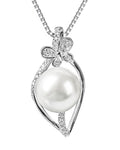 Gifts For Wife Wedding Anniversary - Mothers day gifts - AAA+ Real Pearl Necklaces For Women (18k Gold Plating 925 Sterling Silver) Mothers day necklace ideas Birthday Freshwater Pearl Necklace