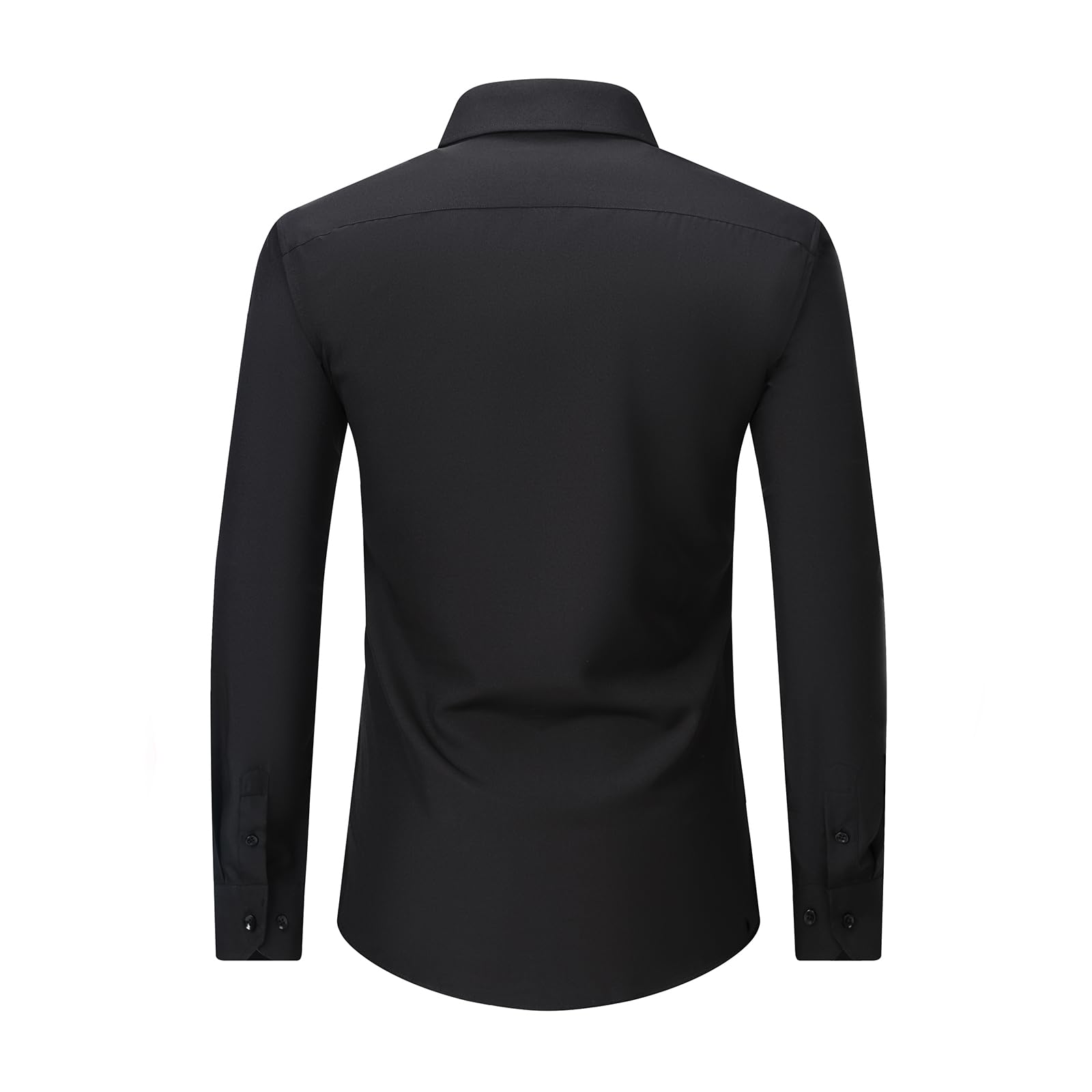 BEFRIED Dress Shirts for Men Big and Tall(Size XL Big-6XL Big Tall) Button Down Long Sleeve Tuxedo Black Shirts Business Casual Collared Shirt