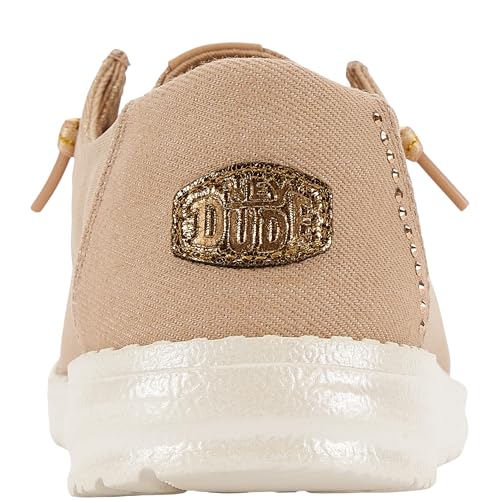 HEYDUDE Wendy Stardust Rose Gold Size 8, Women’s Shoes, Slip-on Loafers, Comfortable & Light-Weight