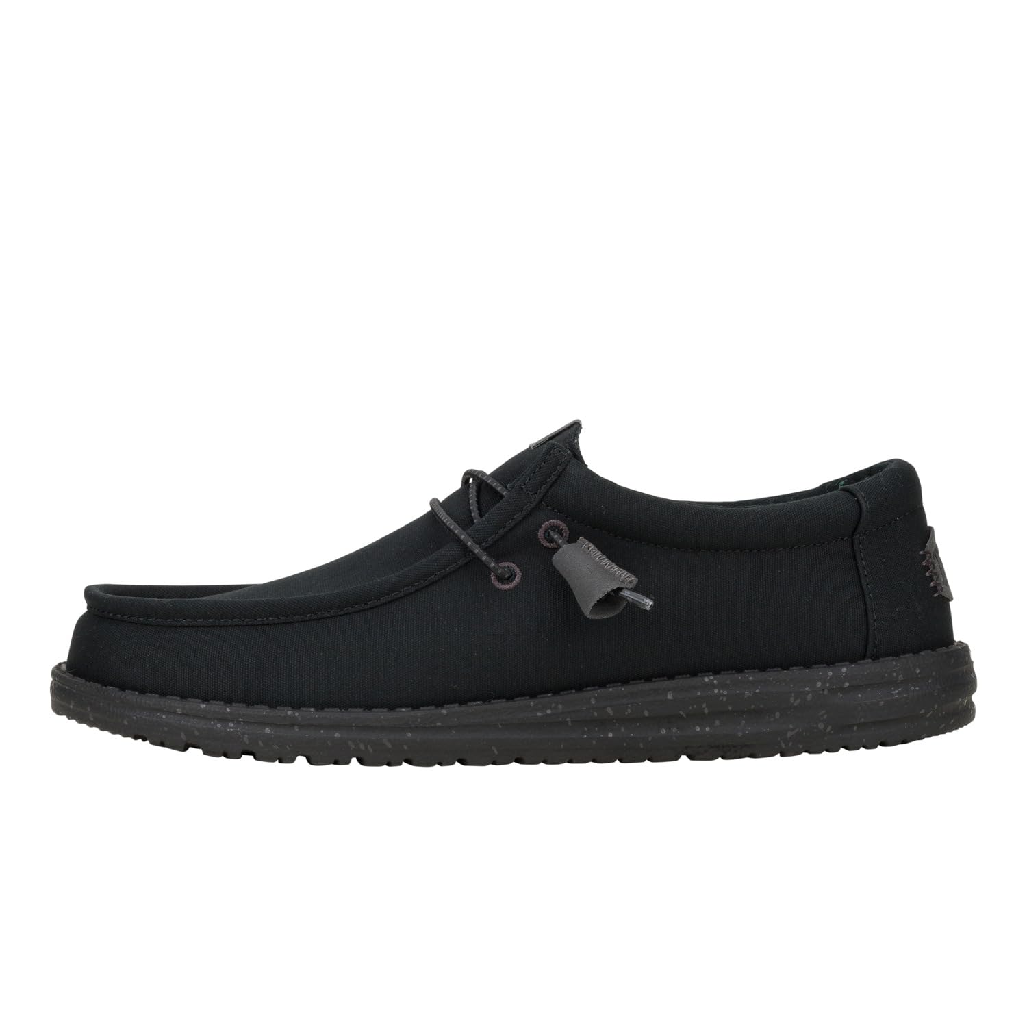 HEYDUDE Wally Canvas Mono Black/Clay Size 13, Men’s Shoes, Slip-on Loafers, Comfortable & Light-Weight