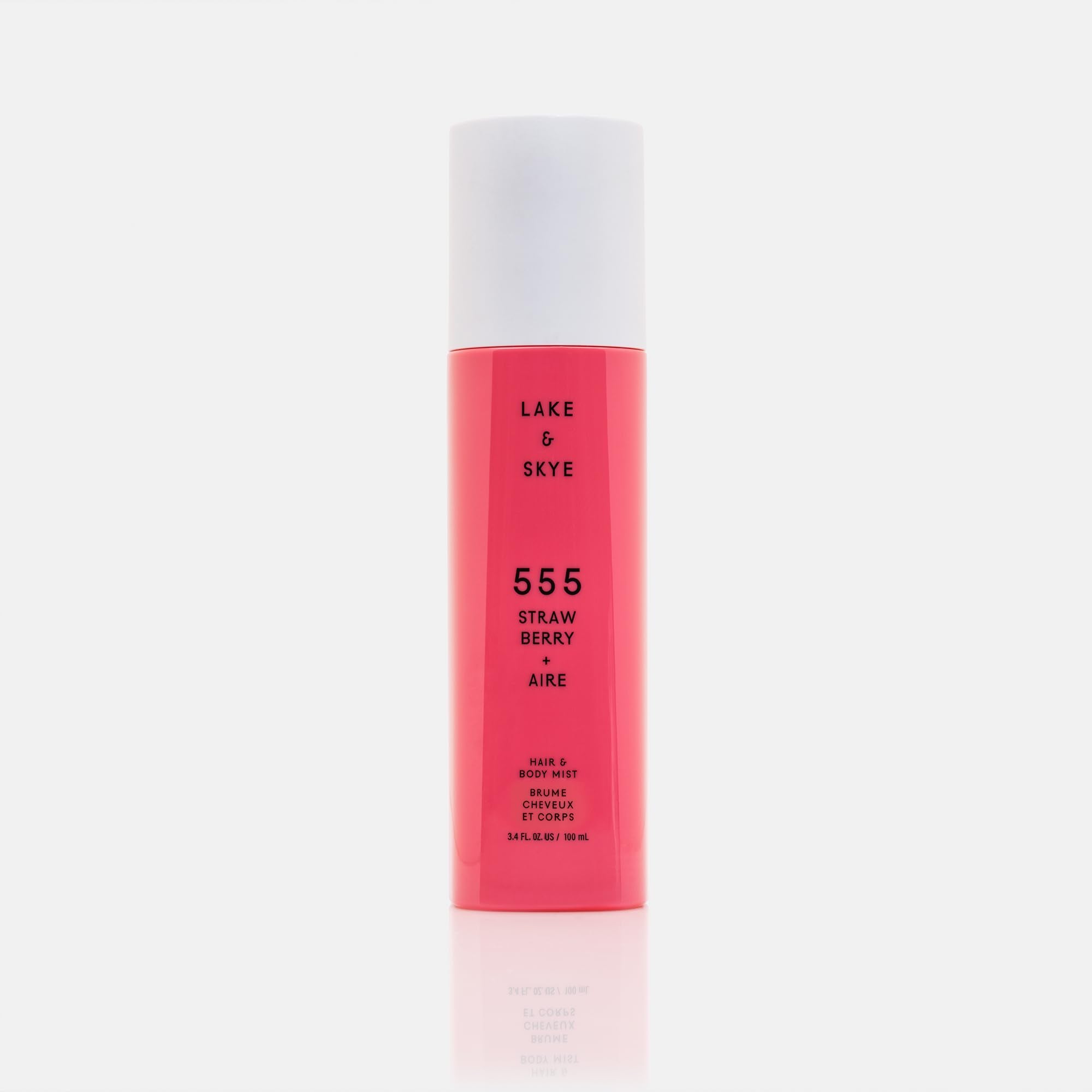Lake & Skye, 555, Strawberry + Aire Hair & Body Mist - 3.4 oz