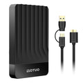 YOTUO Portable External Hard Drive Storage Expansion Mobile HDD USB 3.0 for PC, Mac, Desktop, Laptop, PS4, PS5, Xbox One X/S, Xbox 360, Xbox Series X/S, Office & Game (Black, 500GB)