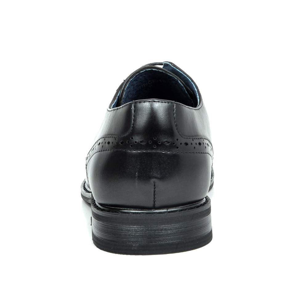 Bruno Marc Men's Prince-16 Black Leather Lined Dress Oxfords Shoes Size 11 M US