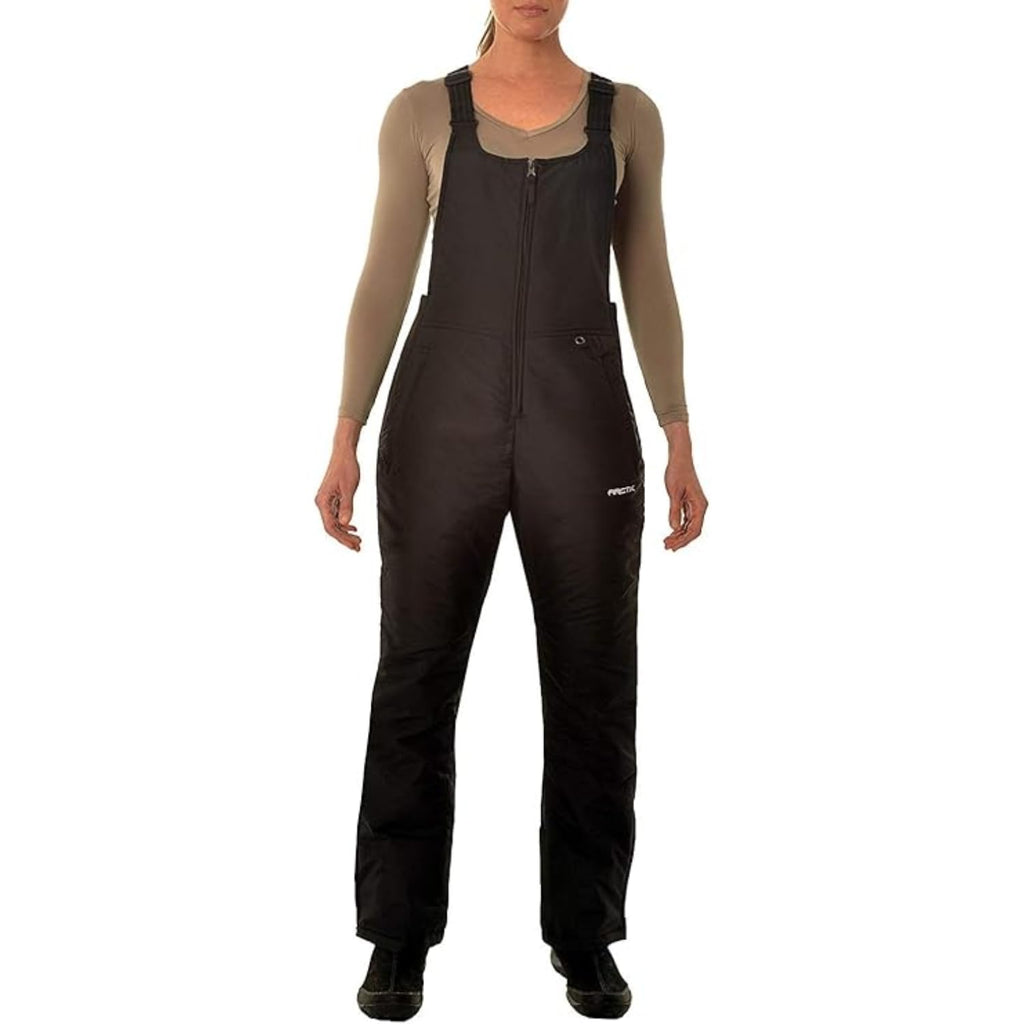 Arctix Women's Essential Insulated Bib Overalls, Black, X-Large Short
