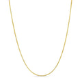 GOLDPAR 14K Yellow Gold Solid Box Chain 1.05mm Necklace for Women Jewelry with Lobster Clasp - 18"