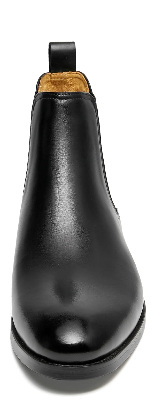 Journey West Mens Chelsea Boots Lace-up Chukka Ankle Boot Leather Dress Boots for Men Black US 8