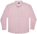 Double Pump Big and Tall Dress Shirts for Men Long Sleeve Business Casual Solid Button Down Shirts from XXL(T) to 6XL(T)(S303,XXLT)