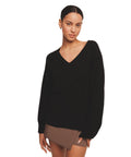 NAADAM Cashmere V-Neck Sweater, Black, M