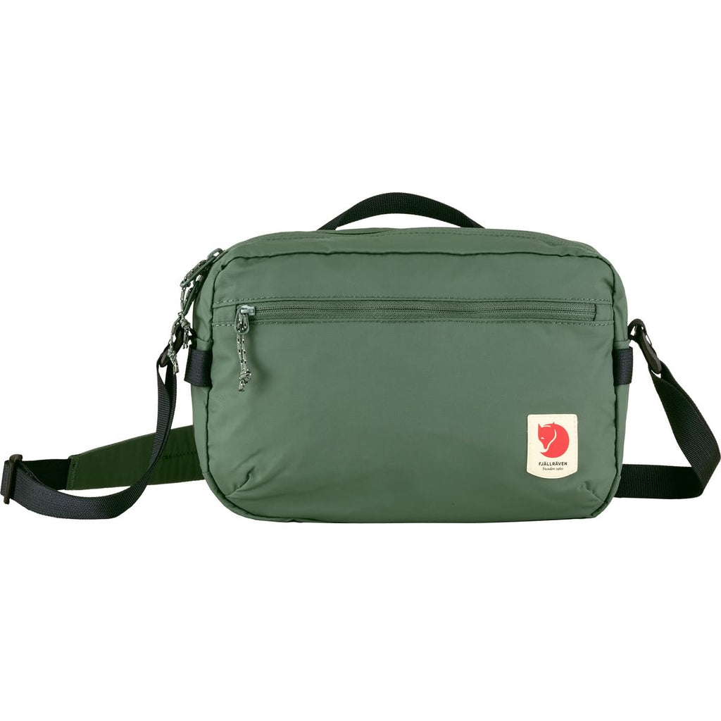 Fjällräven High Coast Crossbody - Water-Resistant Fabric, Compact Storage, Adjustable Strap - Travel, Patina Green, One Size
