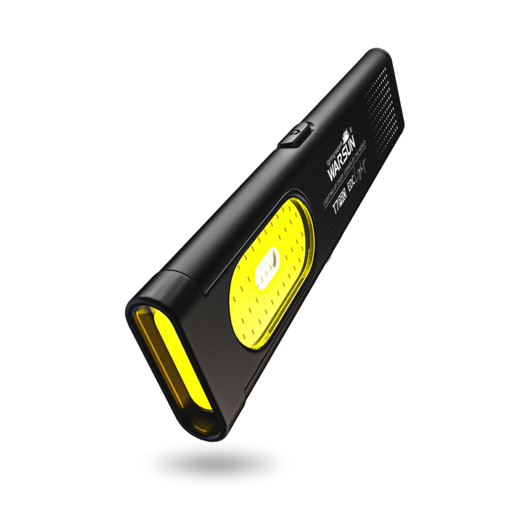 WARSUN Compact Multi-Mode Pocket LED Flashlight - 675LM, USB-C Rechargeable, IPX4, Dual Material, Red/Blue Strobe, for Everyday Carry & Travel